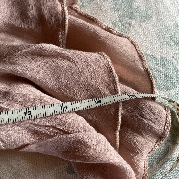 NWOT Made in Italy-Dusty Rose Linen Open Front Short Duster - Picture 10 of 10